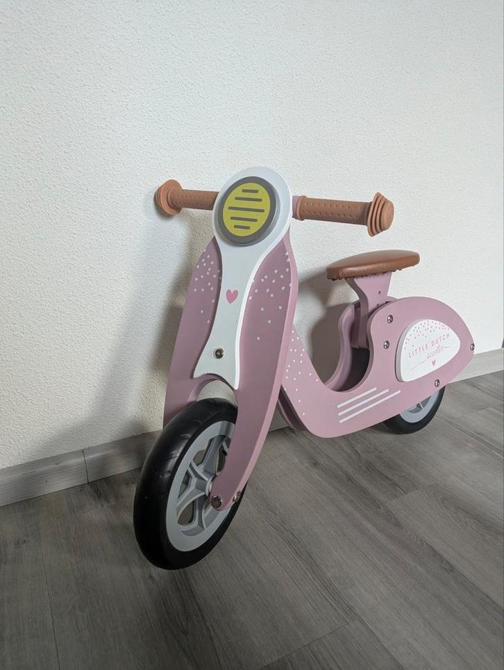 Scooter hout, Kinderen en Baby's, Speelgoed | Buiten | Voertuigen en Loopfietsen, Zo goed als nieuw, Loopfiets, Ophalen of Verzenden