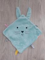 Knuffel knuffeldoekje Hema konijn haas blauw L849, Ophalen of Verzenden, Zo goed als nieuw, Konijn