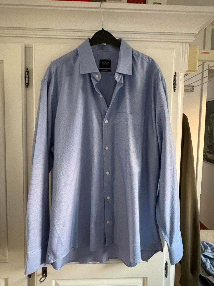 Overhemd Adam XXL, Kleding | Heren, Overhemden, Zo goed als nieuw, Overige halswijdtes, Blauw, Ophalen of Verzenden