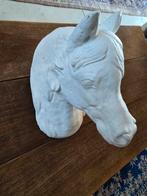 Betonnen wanddecoratie beeld paarden hoofd, Ophalen of Verzenden, Nieuw