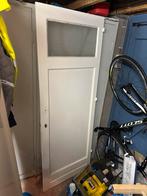 Witte Binnendeur met Glas, Doe-het-zelf en Verbouw, Deuren en Horren, Ophalen, Minder dan 80 cm, Binnendeur, Zo goed als nieuw