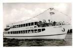 m.s. Holland van rederij Zwaag uit Amsterdam op foto, Ophalen of Verzenden, Gebruikt, Motorboot, Kaart, Foto of Prent