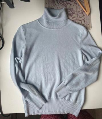 Busnel lichtblauwe coltrui maat 36 merinowol beschikbaar voor biedingen