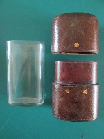 ovaal medicijnglas medisch reisglas foudraal medicijn glas beschikbaar voor biedingen