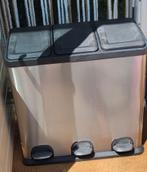 Pedaal / vuilnisemmer van 60 liter met 3 aparte delen, Ophalen, 50 tot 75 cm, 40 liter of meer, Zo goed als nieuw