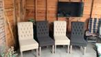 Huiskamer stoelen 4 stuks, Huis en Inrichting, Stoelen, Ophalen, Gebruikt, Stof, Vier