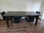 Eetkamertafel met 4 stoelen, Huis en Inrichting, Tafels | Eettafels, Gebruikt, 100 tot 150 cm, Eikenhout, 200 cm of meer