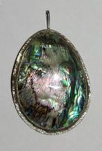 Hanger Abalone Schelp Zilver 925 groot, Sieraden, Tassen en Uiterlijk, Edelstenen, Ophalen of Verzenden, Zo goed als nieuw