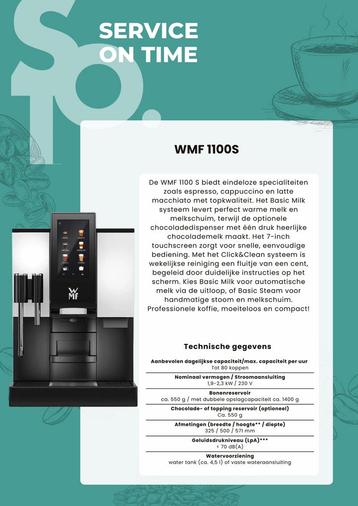 WMF 1100S Proffesioneel Koffiemachine | Horeca Kantoor beschikbaar voor biedingen