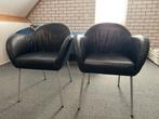 2x Eetkamerstoelen Label Gerard van den Berg (Model Aletta), Ophalen, Gebruikt, Twee, Zwart