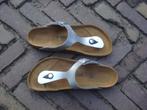 GRATIS VERZENDEN ZILVEREN GIZEH BIRKENSTOCKS MT 39, Slippers, Overige kleuren, Verzenden, Nieuw