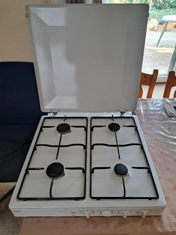 Gaskookplaat Pelgrim vrijstaand, Witgoed en Apparatuur, Kookplaten, Gebruikt, Vrijstaand, Gas, 4 kookzones, Ophalen