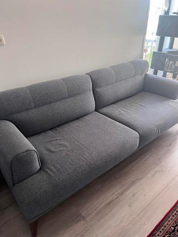 Gratis blauwe/grijze bank en fauteuil