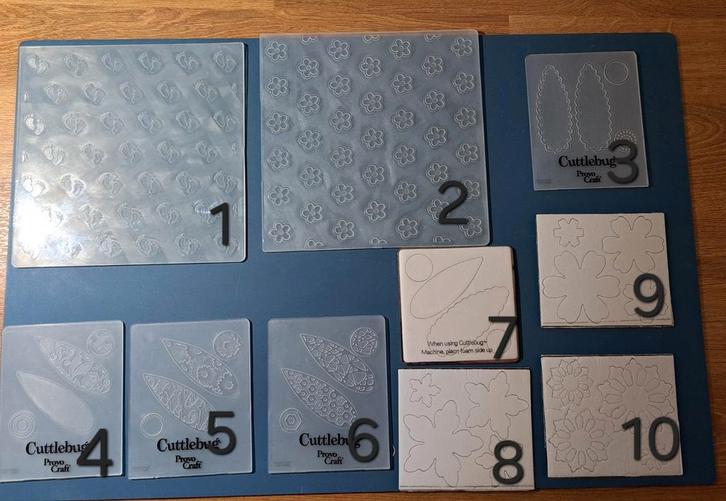 Embossing folders slechts 1 euro per stuk!, Hobby en Vrije tijd, Kaarten | Zelf maken, Pons of Mal, Overige thema's, Ophalen of Verzenden