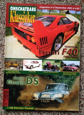 OKM: Honda S800, Ferrari F40, Citroen DS, Mercedes W113 beschikbaar voor biedingen