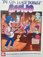 You Can Teach Yourself Banjo - Bladmuziek met CD, Muziek en Instrumenten, Bladmuziek, Gebruikt, Les of Cursus, Ophalen of Verzenden