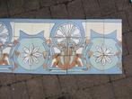 Unieke jugendstil geveltegels 48 cm hoog, vorstbestendig, Ophalen