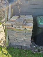 trommelstenen 30x20x6 terrageel / toscaans, Tuin en Terras, Tegels en Klinkers, Ophalen, Gebruikt, 5 tot 10 m², Beton