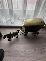 Messing paard met wagen, Antiek en Kunst, Antiek | Koper en Brons, Ophalen of Verzenden