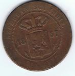 22-2396 Ned. Indie 2 1/2 cent 1857, Verzenden, Zuidoost-Azië, Losse munt
