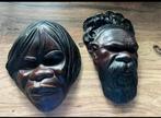 Vintage Aboriginals maskers, Antiek en Kunst, Kunst | Niet-Westerse kunst, Ophalen of Verzenden