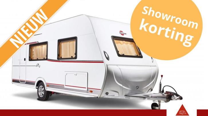 Bürstner Premio 470 TS met vrijstaand bed, Caravans en Kamperen, Caravans, Bedrijf, tot en met 3, 1000 - 1250 kg, Treinzit, Bürstner