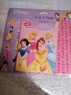 4 in1 pack stickers Disney princess nieuw, Nieuw, Ophalen of Verzenden, Plaatje of Poster, Assepoester of Belle