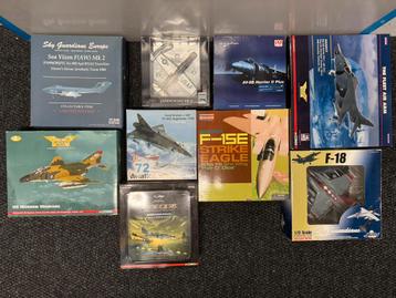 Modelvliegtuig 1/72 f-15 F-104 F-4 harrier sea vixen f-18 beschikbaar voor biedingen