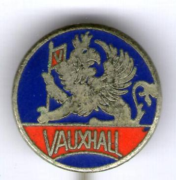 VAUXHALL blauw/rood email op koper auto speldje ( D_113a ) beschikbaar voor biedingen