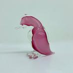 glas eend murano vintage roze jaren 70, Ophalen of Verzenden