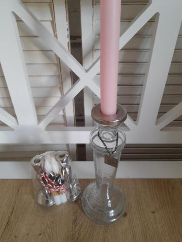 Kandelaar en mini kandelaartjes, 3 stuks, riviera maison  beschikbaar voor biedingen