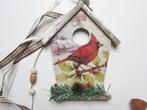 VOGELHUISJE HANGDECORATIE - KARDINAAL - VAN 5,50 NU 2,50