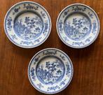 Drie schoteltjes met Chinese afbeelding, Antiek en Kunst, Ophalen of Verzenden