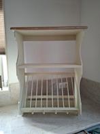 Houten bordenrek, Huis en Inrichting, Met plank(en), Gebruikt, Landelijk, Minder dan 100 cm