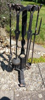 Te koop: openhaard set 4 delig, Huis en Inrichting, Haarden, Ophalen, Houthaard