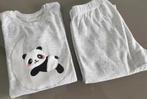Panda pyjama, zacht, licht grijs, mt 122-128, Jongen of Meisje, Gebruikt, Ophalen of Verzenden, Nacht- of Onderkleding