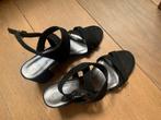 Fashion line sandalen met hak maat 39 nog nieuw, Fashion line, Zwart, Nieuw, Sandalen of Muiltjes