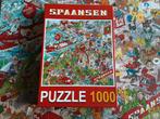 Puzzel 1000 stukjes compleet Spaansen John Erkelens puzzel, Ophalen of Verzenden, 500 t/m 1500 stukjes, Zo goed als nieuw