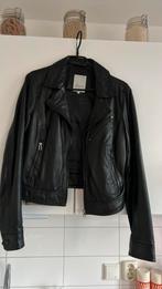 Zwarte lederen dames jas maat l nieuw, Ophalen of Verzenden, Zo goed als nieuw, Zwart