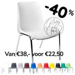 Kuipstoel Helene wit kantinestoelen stapelstoelen Helene, Everardo, Marconiweg 10 Zeewolde, Wit, Nieuw