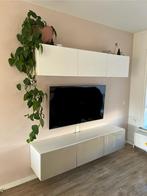 IKEA BESTÅ kast voor vloer of wand wit, Ophalen, Gebruikt, Wit, glossy finish, Glas