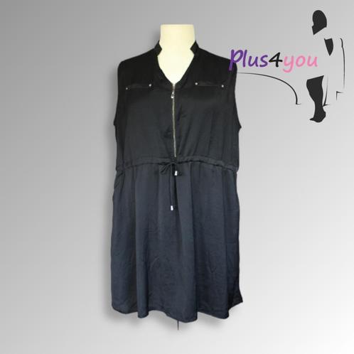 30412 Zgan Zwarte jurk L.B.C mt 4XL/56  H14, Kleding | Dames, Grote Maten, Zo goed als nieuw, Jurk, Zwart, Ophalen of Verzenden