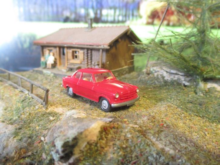 Borgward Isabella - Wiking rood, Hobby en Vrije tijd, Modelauto's | 1:87, Nieuw, Ophalen of Verzenden