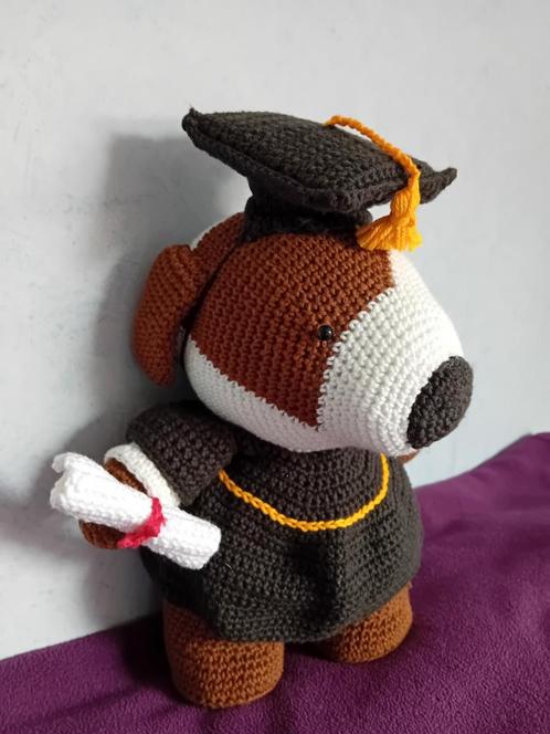 Afstudeer knuffel, Hobby en Vrije tijd, Breien en Haken, Nieuw, Haken, Overige typen, Ophalen of Verzenden