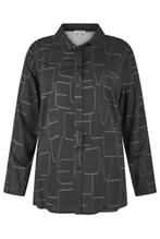 8037  Retro blouse van KjBrand - maat 48 en 54, Verzenden, Nieuw, KJ Brand, Blouse of Tuniek