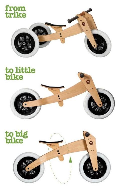 Wishbonebike Loopfiets 3 in 1|2, Kinderen en Baby's, Speelgoed | Buiten | Voertuigen en Loopfietsen, Zo goed als nieuw, Loopfiets