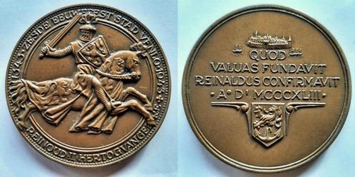 Venlo 600 jaar 1943, Postzegels en Munten, Penningen en Medailles, Brons, Nederland, Verzenden