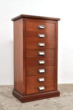Vintage eiken ladekast kast jaren 30