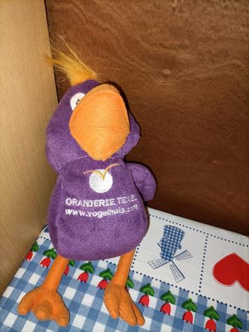 Texel Oranjerie paarse vogel knuffel met zuignap  beschikbaar voor biedingen