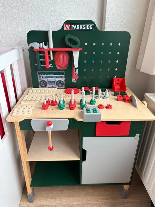 Playtive Houten Werkbank, Kinderen en Baby's, Speelgoed | Speeltafels, Zo goed als nieuw, Ophalen